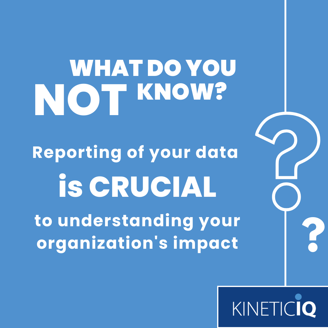 Reporting Data is Crucial to Understanding Impact